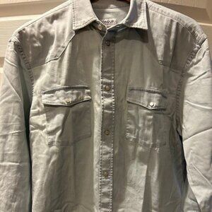 BNWT DONDUP MADE IN ITALY DENIM LIGHT BLUE SHIRT SIZE L